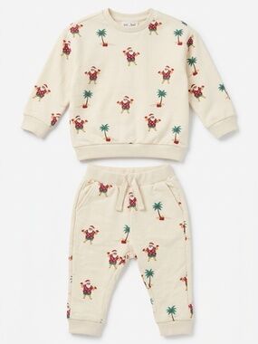 Miles the Label Santa jogger set - size 6 months - NWT